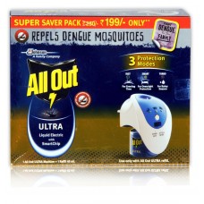 All Out Ultra Liquid Machine Saver Pack with 3 protection Mode